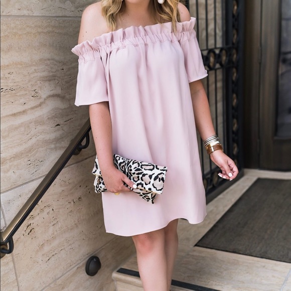 Anthropologie Dresses & Skirts - Plieone Ruffled Off Shoulder Dress S